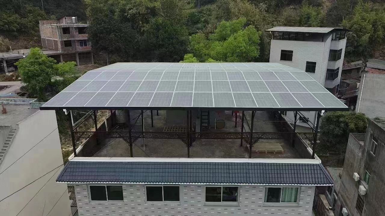 郑州15kw+10kwh自建别墅家庭光伏储能系统